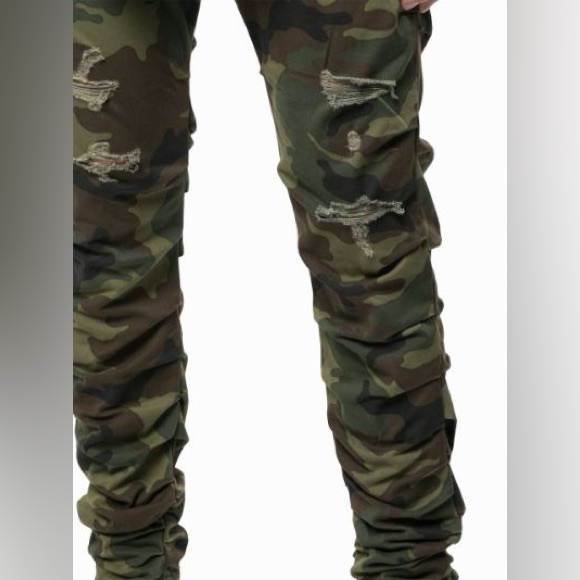 R13 camouflage ripped jeans - Picture 2 of 7